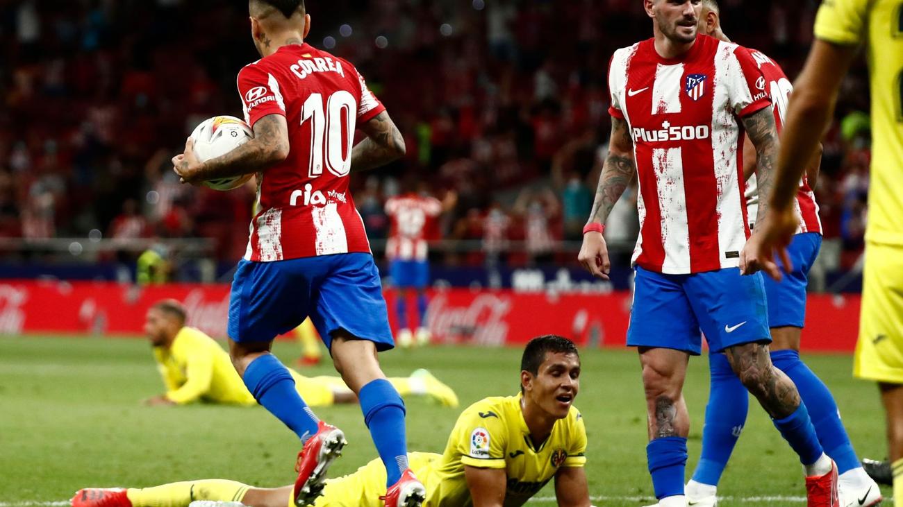 Atletico chật vật trong trận hòa 2-2 với Villarreal